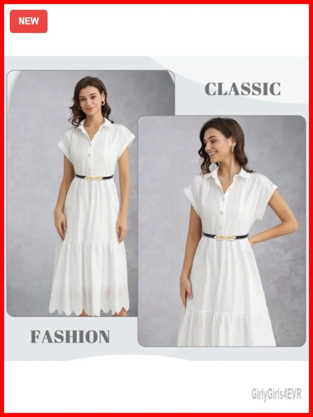 Women Skinny Belt with Gold Buckle Faux Leather Dress Waist Belt